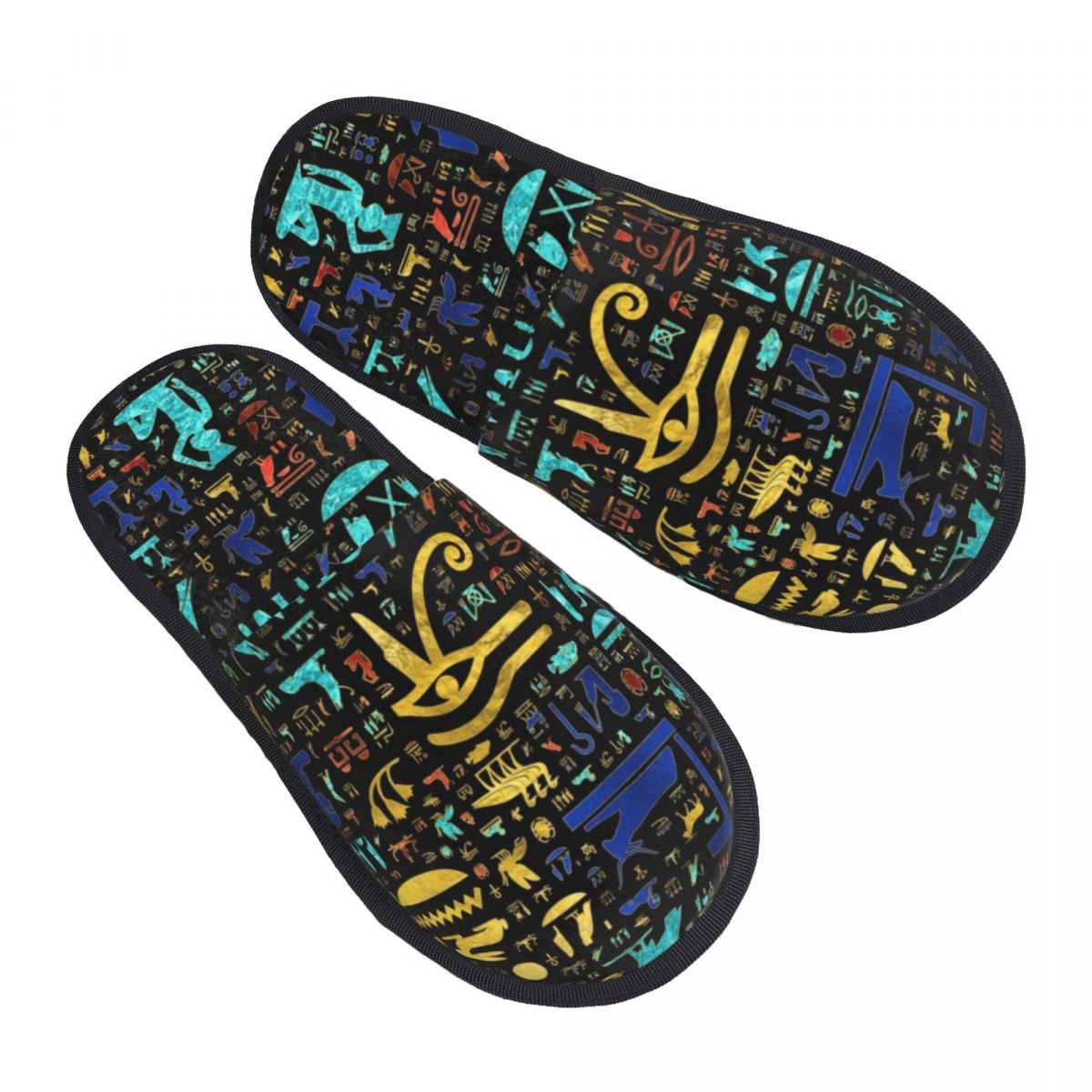Women Shoes Egypt - Özel Antik Mısır Hiyeroglifleri Konforlu Scuff