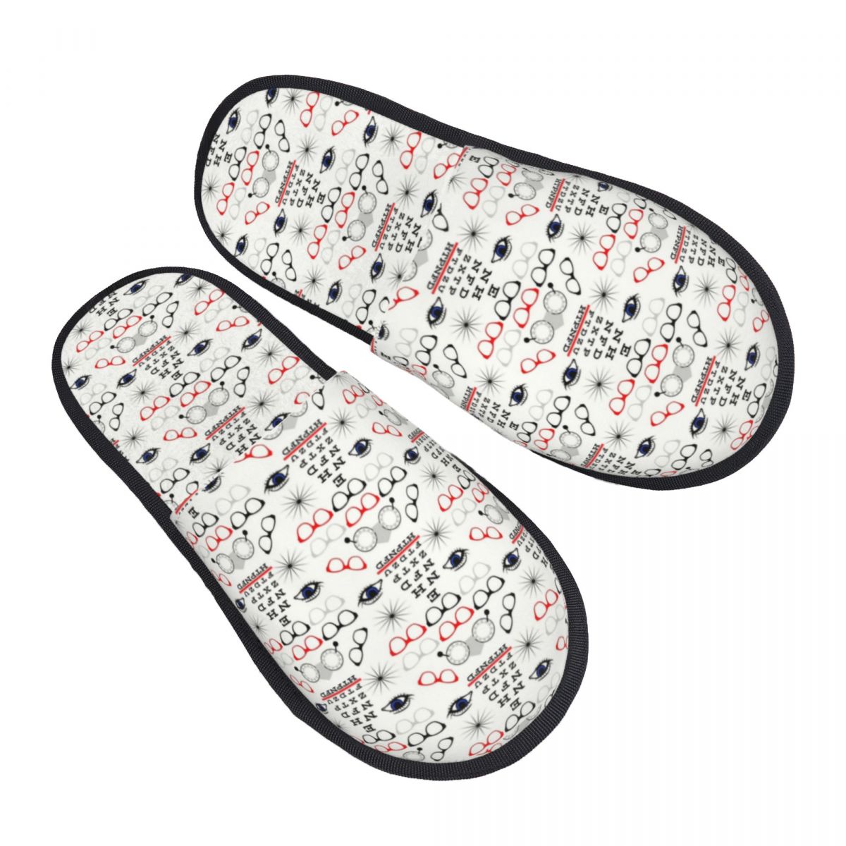 Women Shoes Chart Size - Özel Komik Gözlükçü Optometrist Misafir Terlikleri