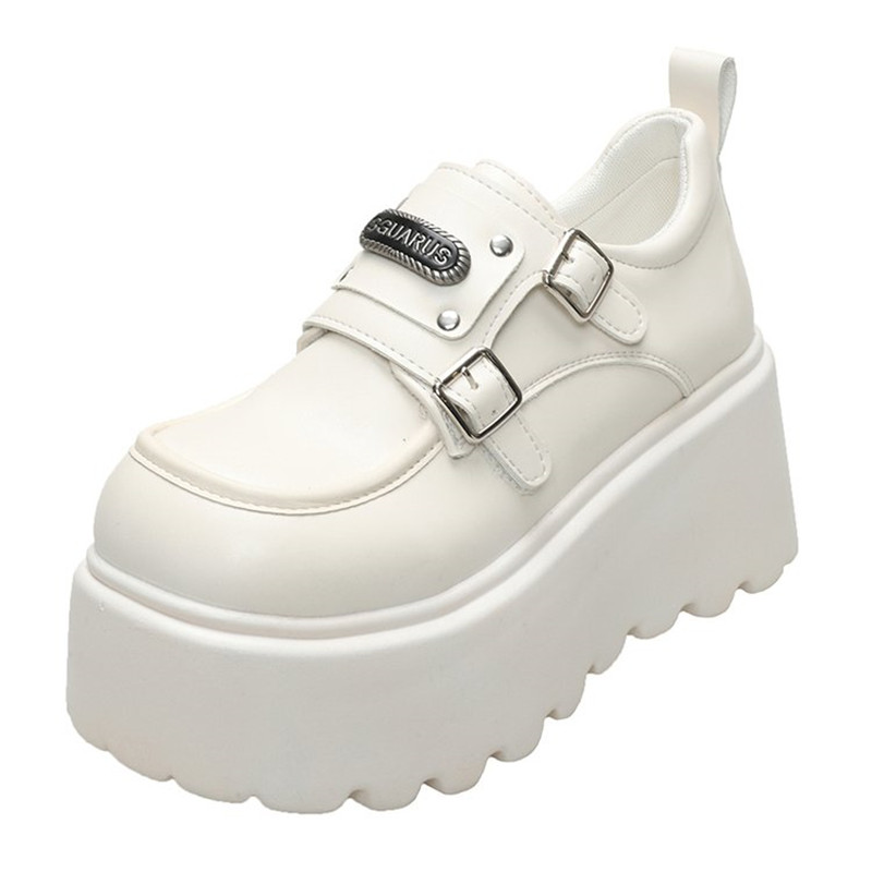 Women'S Shoes Loafers Black - 8 cm Lüks kadın Kilit Tokası