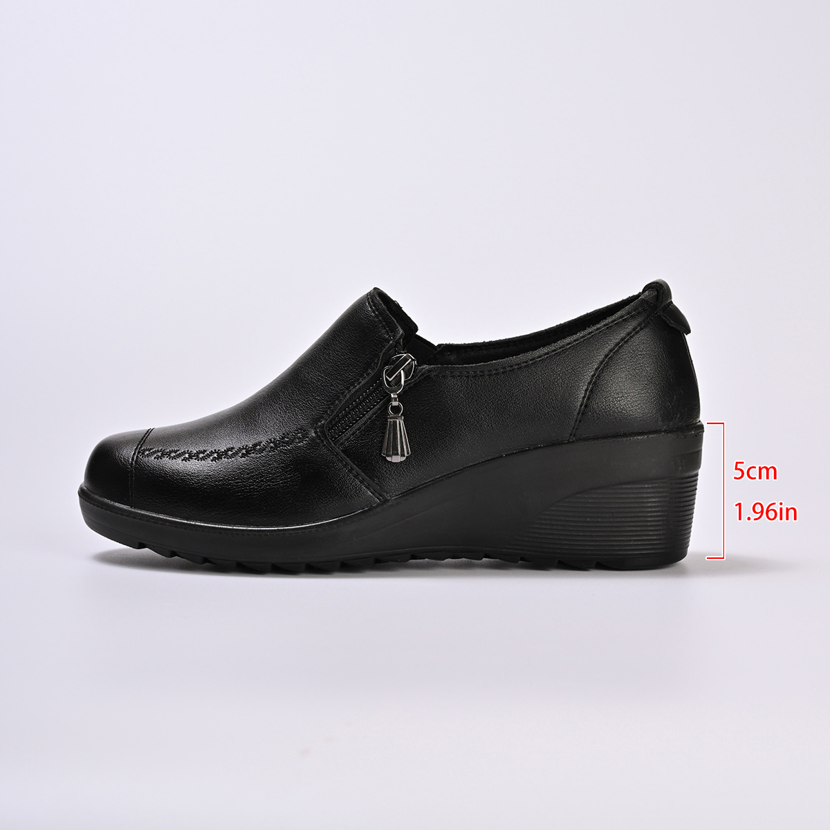 Women'S Shoes Loafers Black - Kadın Hakiki Deri Ayakkabı İlkbahar Sonbahar