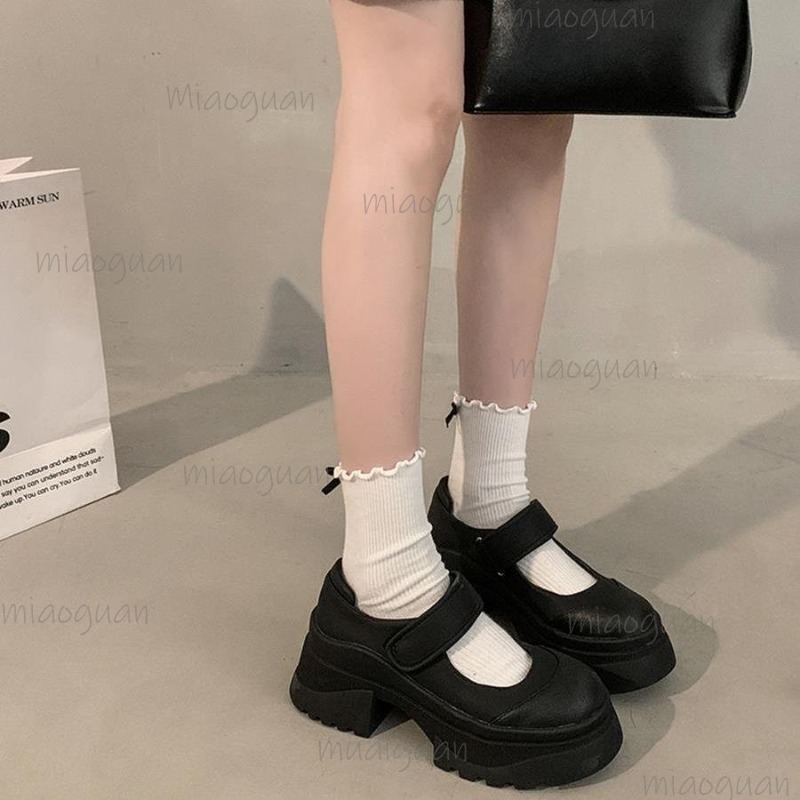 Siyah Retro Yükseltme Kalın Al - Women'S Shoes Loafers Black incelemesi ve fiyatı
