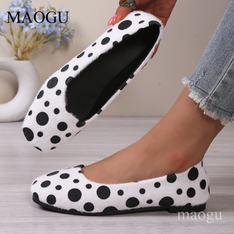 Kadın Puantiyeli Tüylü Kürk Dü - Loafer Flat Women incelemesi ve fiyatı