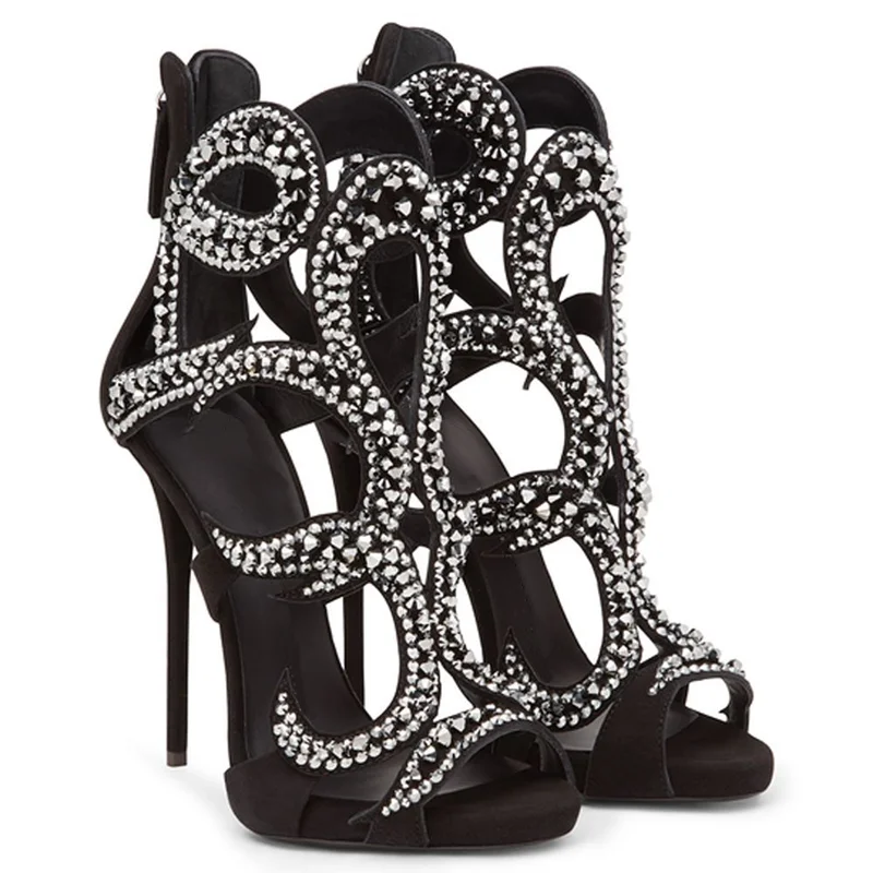 Parlak Kristal Karışık Renkler - Women Shoes Zipper incelemesi ve fiyatı
