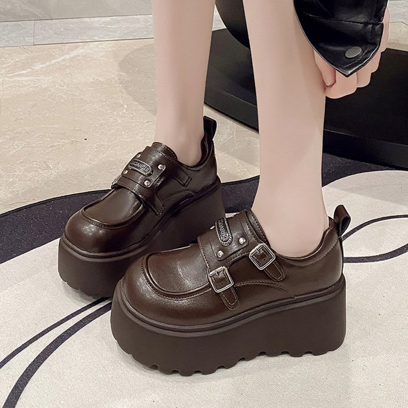 8 cm Lüks kadın Kilit Tokası K - Women'S Shoes Loafers Black incelemesi ve fiyatı