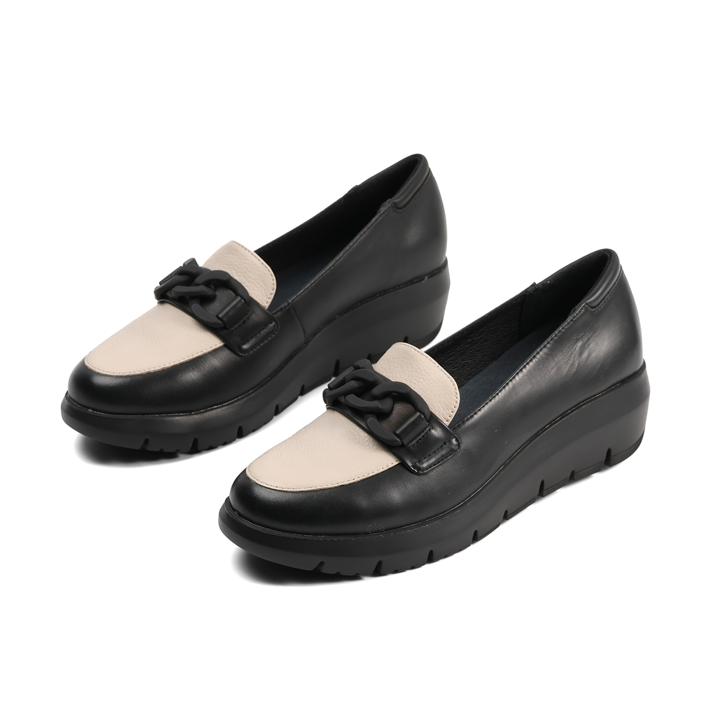 Keerygo Kadın Renk Bloklu Haki - Women'S Shoes Loafers Black incelemesi ve fiyatı