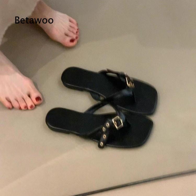 2026 Kadın Fransız Tarzı Fiyon - Thong Flat Sandal incelemesi ve fiyatı