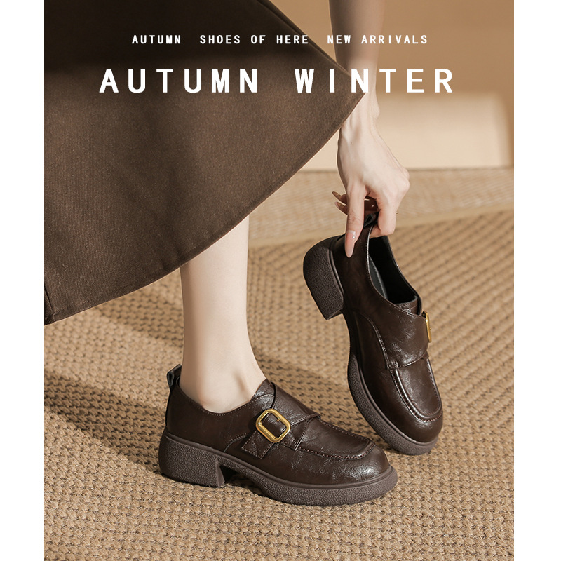 Hakiki Deri İngiliz Tarzı Siya - Women'S Shoes Loafers Black incelemesi ve fiyatı
