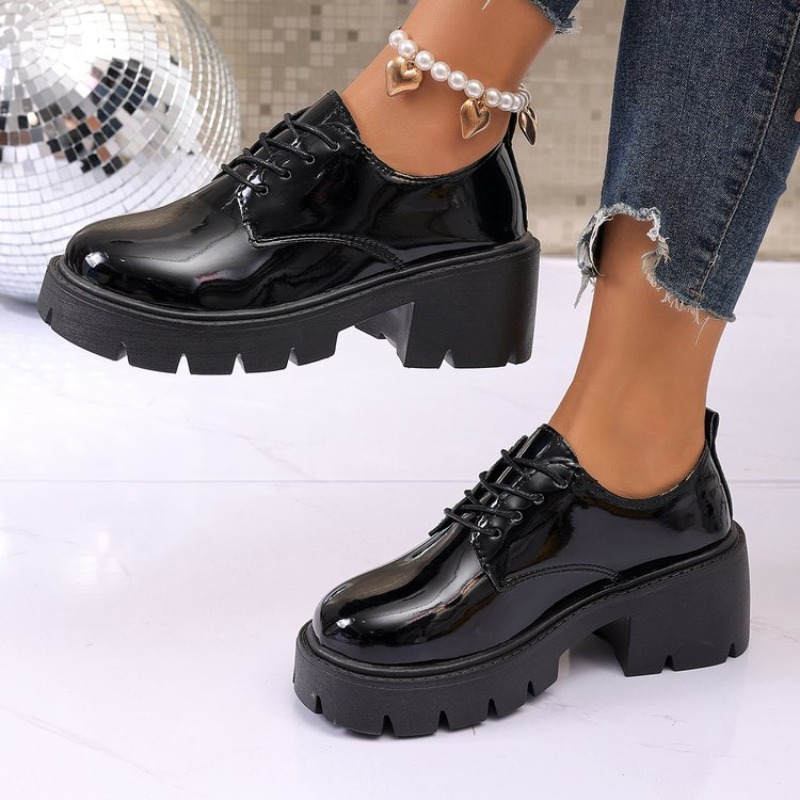2026 Yeni Kadın Bahar Siyah Pl - Women'S Shoes Loafers Black incelemesi ve fiyatı