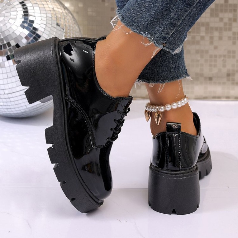2026 Yeni Kadın Bahar Siyah Pl - Women'S Shoes Loafers Black incelemesi ve fiyatı