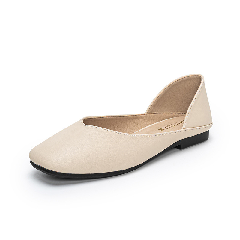 Kare burunlu deri patchwork dü - Loafer Flat Women incelemesi ve fiyatı