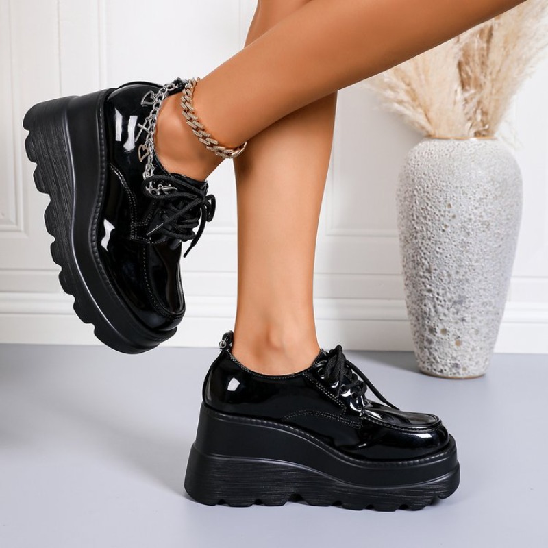 Kadınlar için Siyah Parlak Bağ - Women'S Shoes Loafers Black incelemesi ve fiyatı